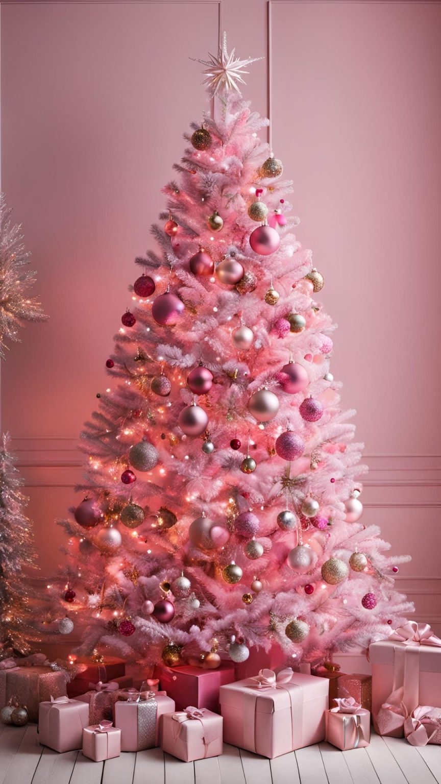 30+ Adorable Pink Christmas Wallpapers for Your Phone (Free to Download