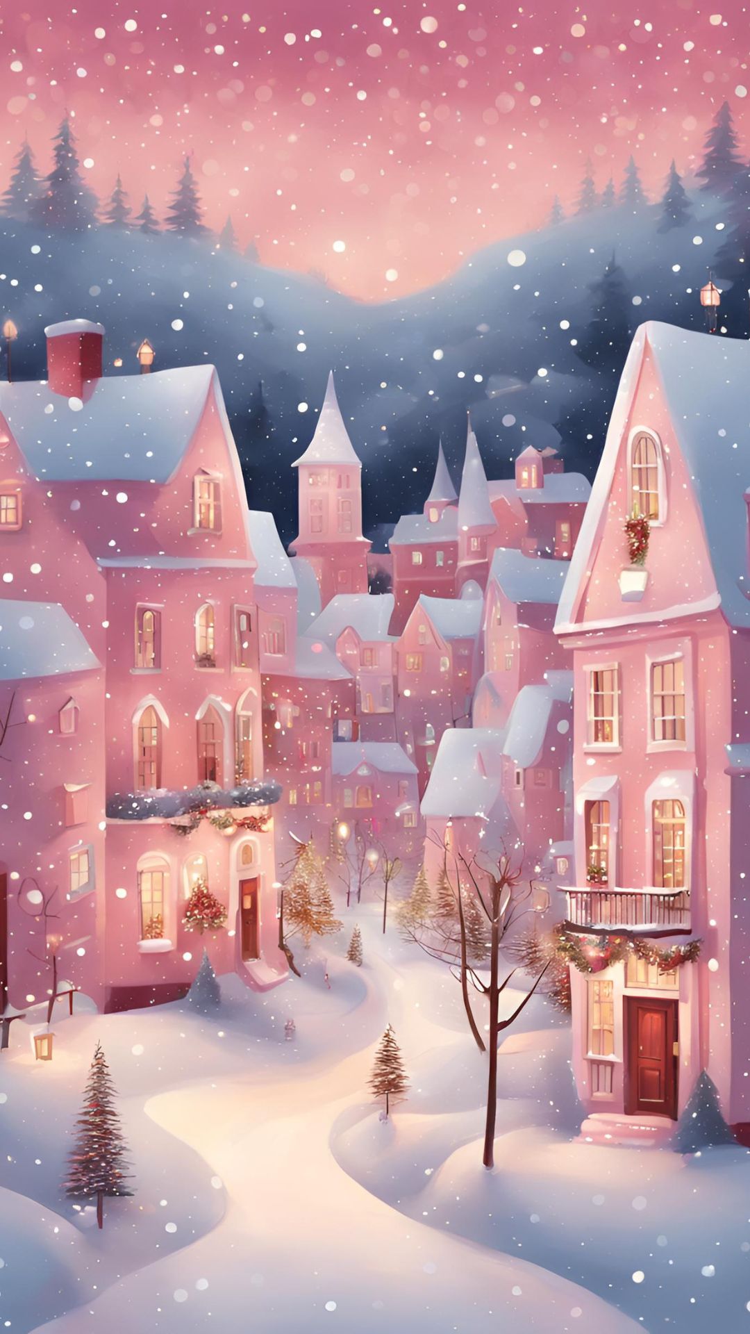 30+ Adorable Pink Christmas Wallpapers for Your Phone (Free to Download